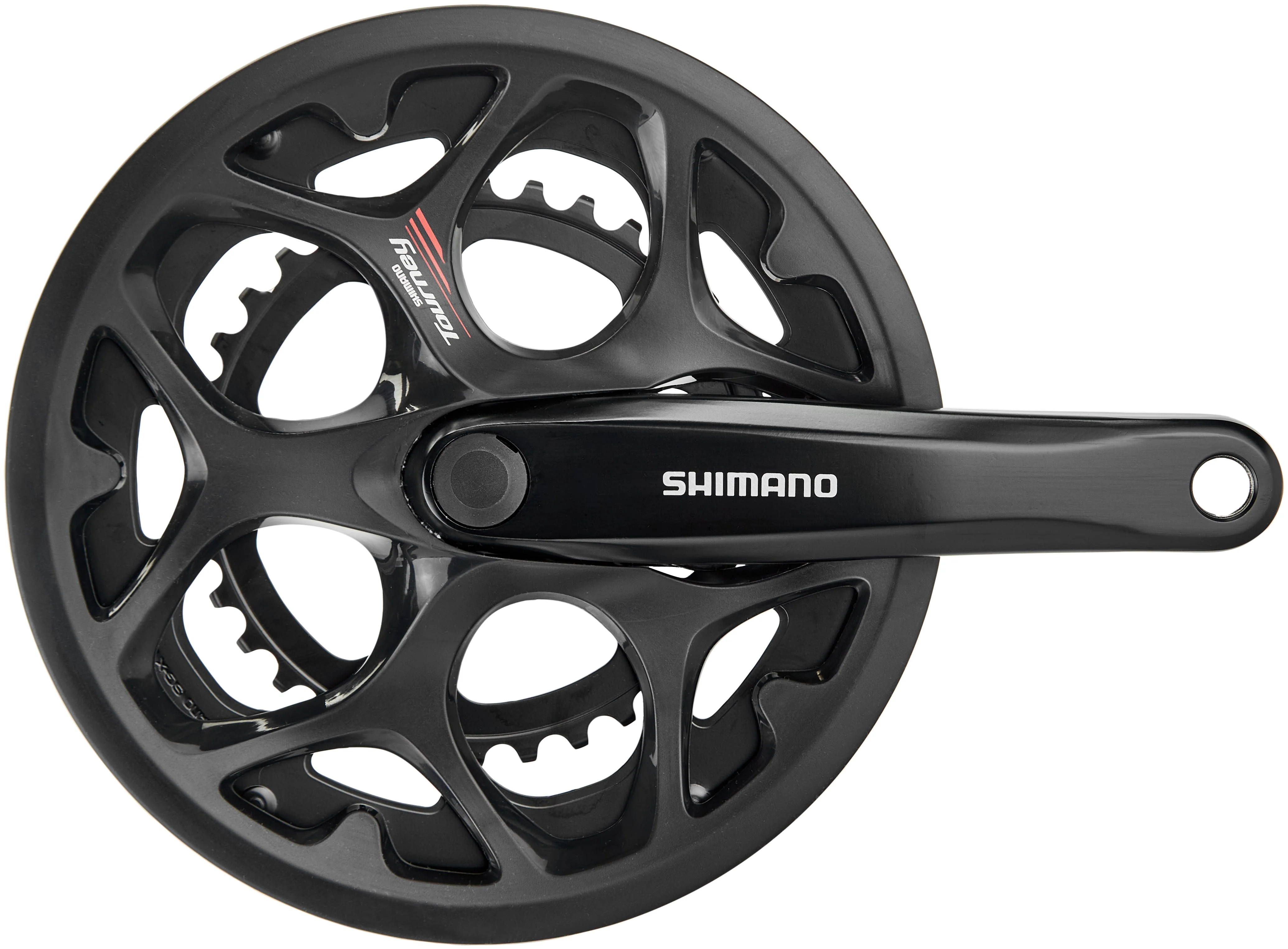 Shimano Tourney FC-A070 Kurbelgarnitur 7/8-fach Kettenschutzring schwarz - Image 5