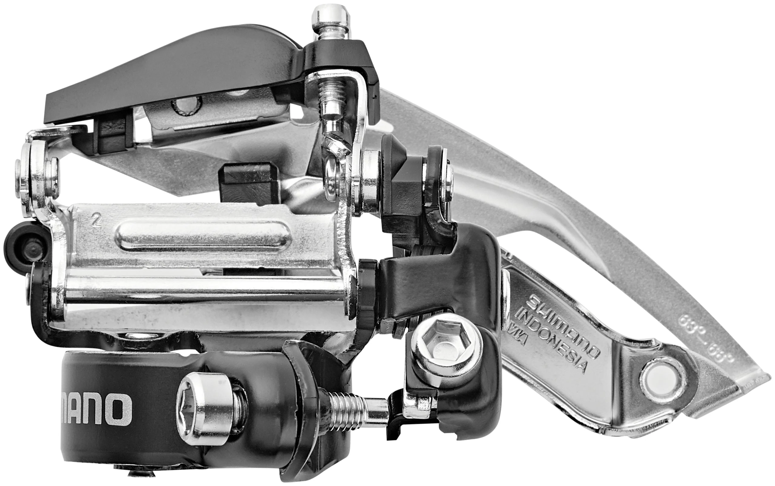 Shimano Tourney FD-TY700 Umwerfer Schelle Top Swing 63-66° 7/8-fach - Image 2