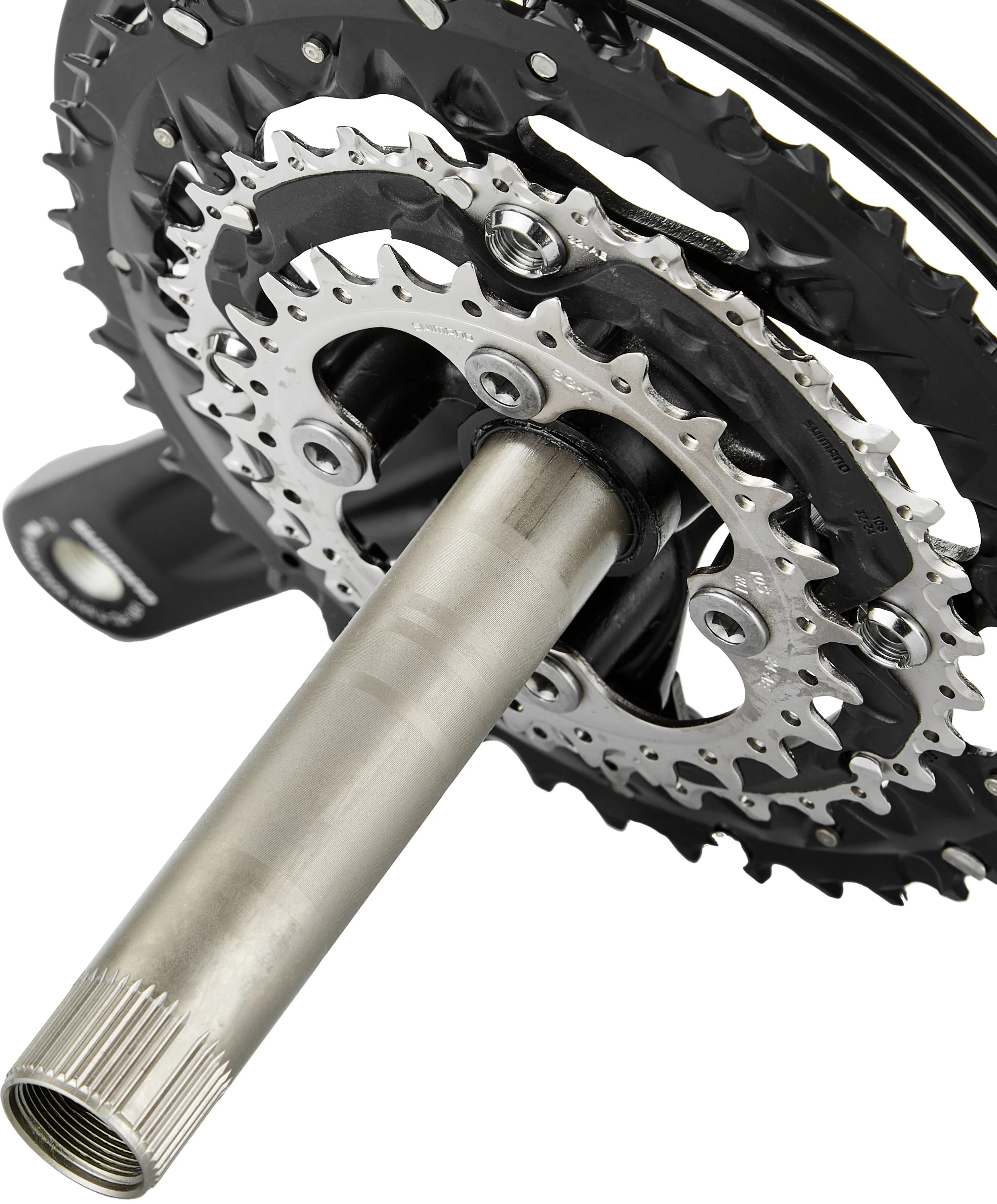 Shimano Trekking FC-T551 Kurbelgarnitur 3x10 44/32/24 Zähne inklusive SM-BB52 schwarz - Image 5