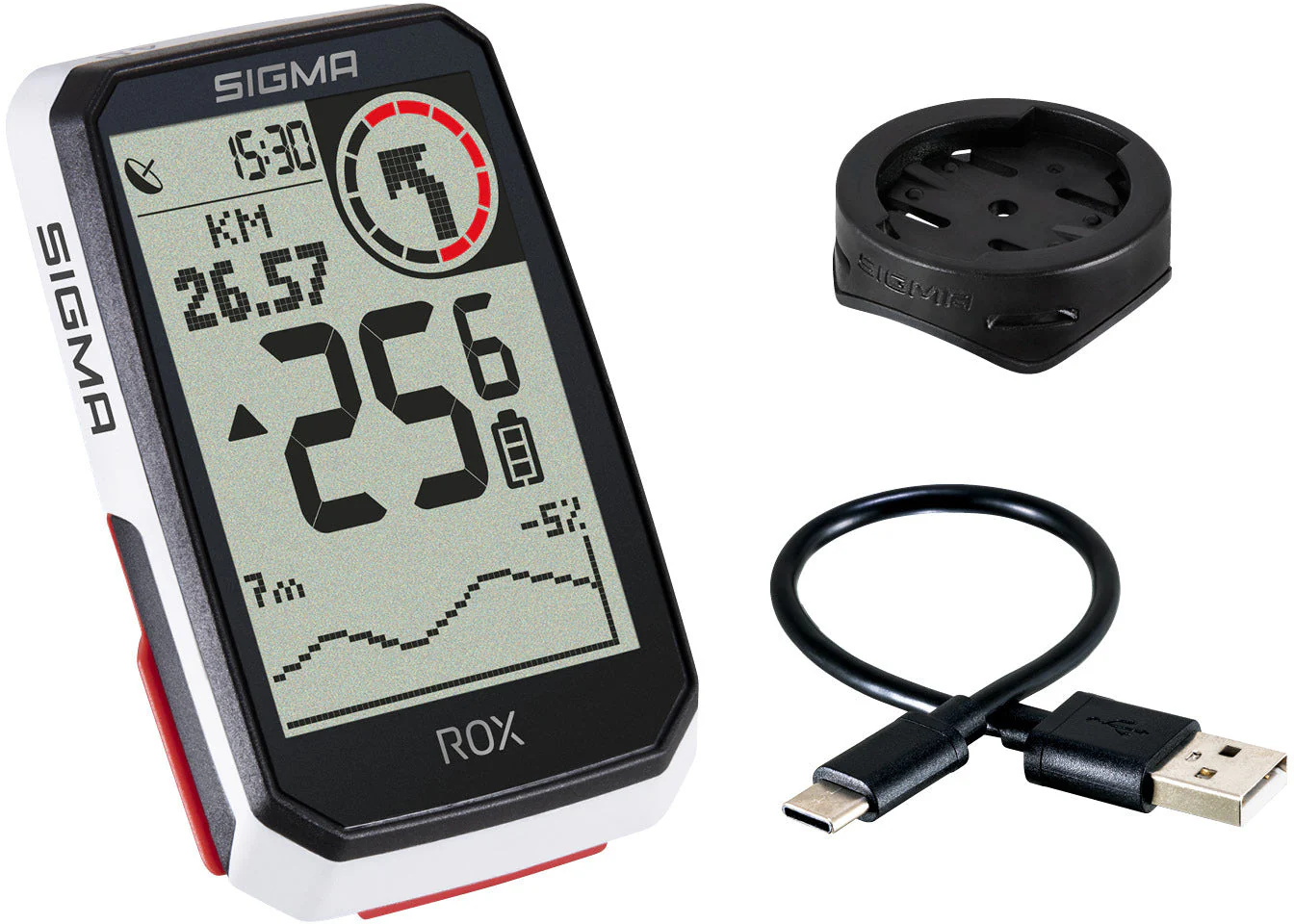 Sigma ROX 4.0 Fahrradcomputer inkl. Vorbauhalterung weiß - Image 2