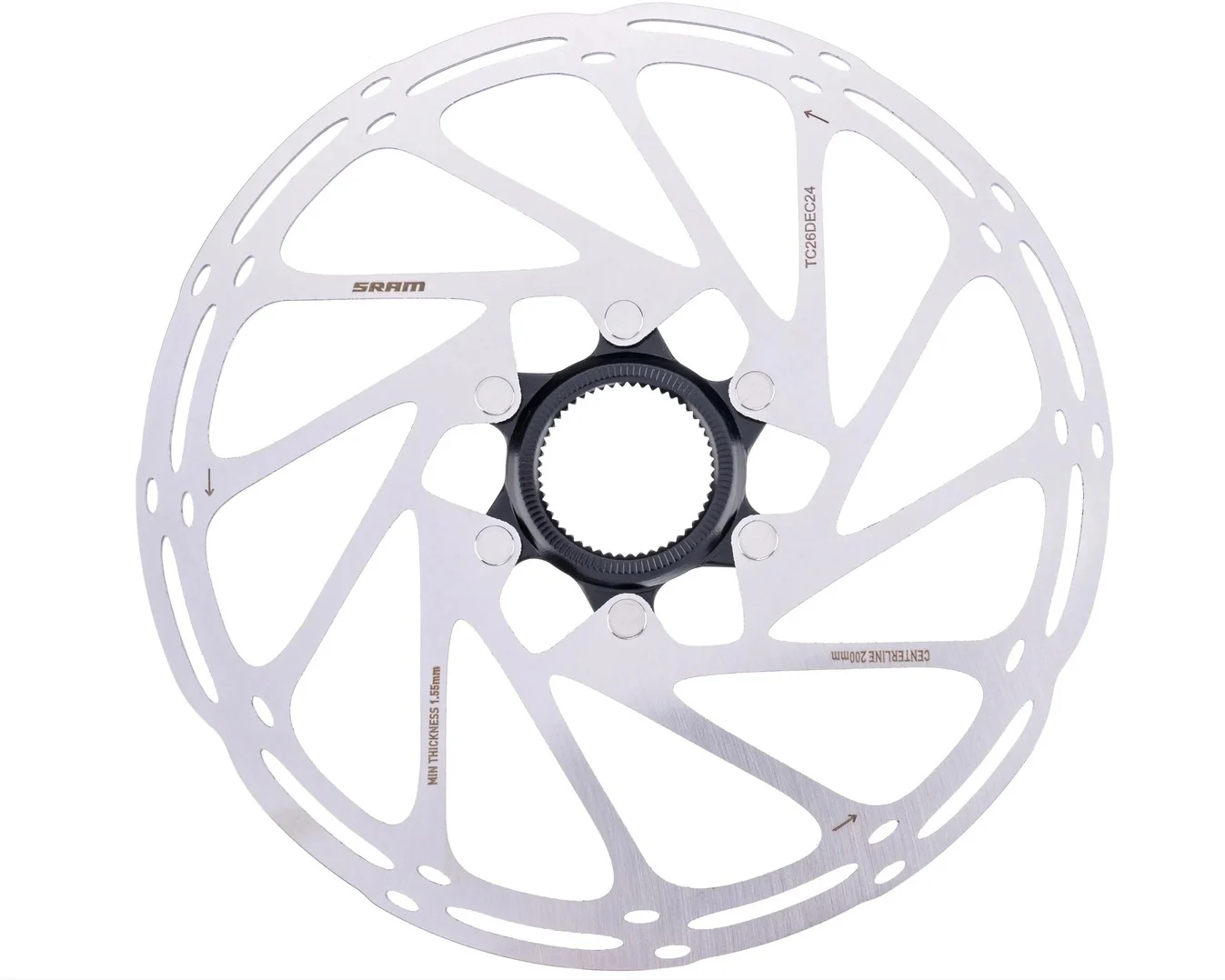 SRAM Centerline Rounded Bremsscheibe Centerlock internal Lockring