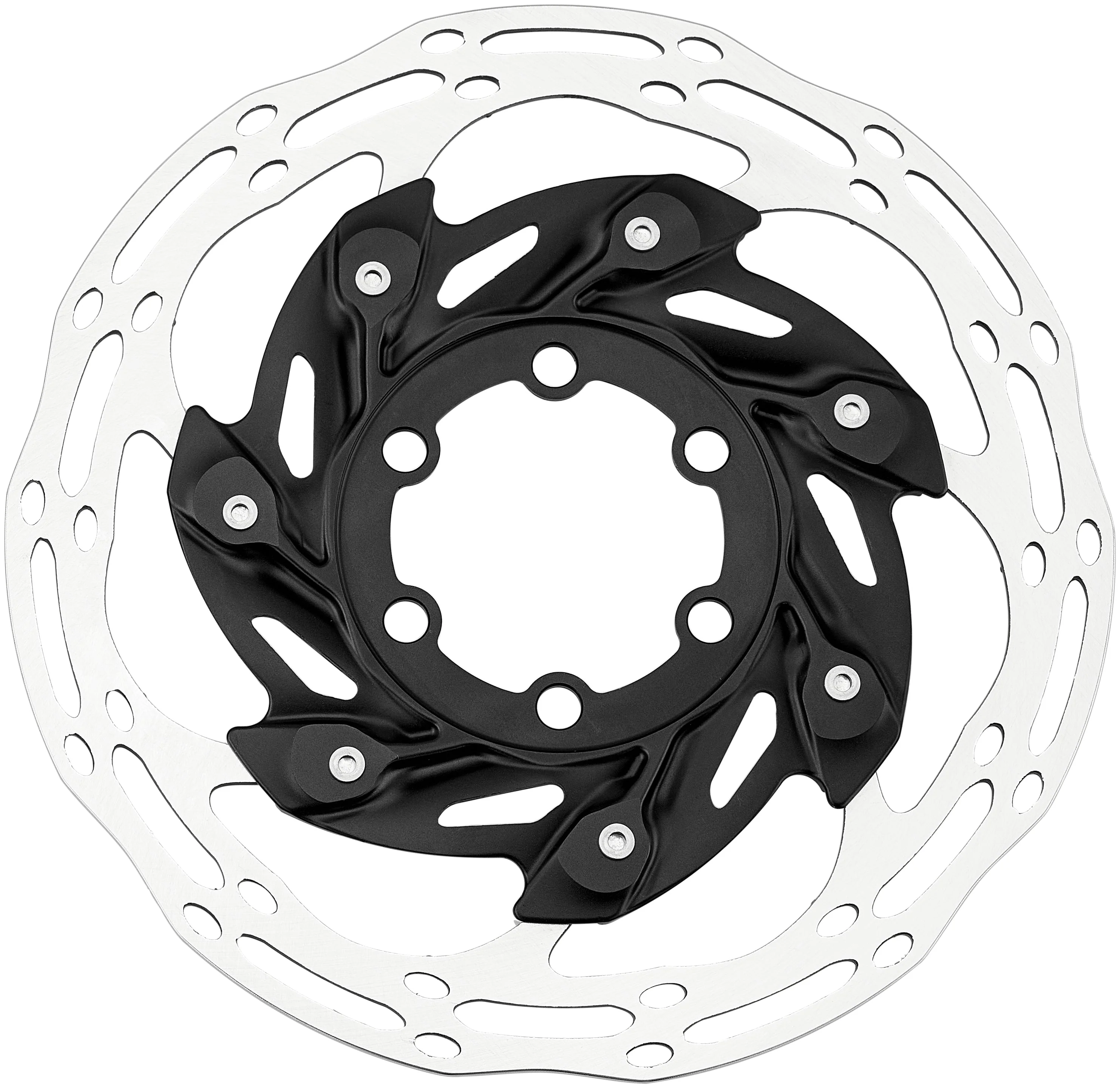 SRAM Centerline XR Rotor Bremsscheibe Zweiteilig Abgerundetes Profil 6-Loch schwarz/silber - Image 2