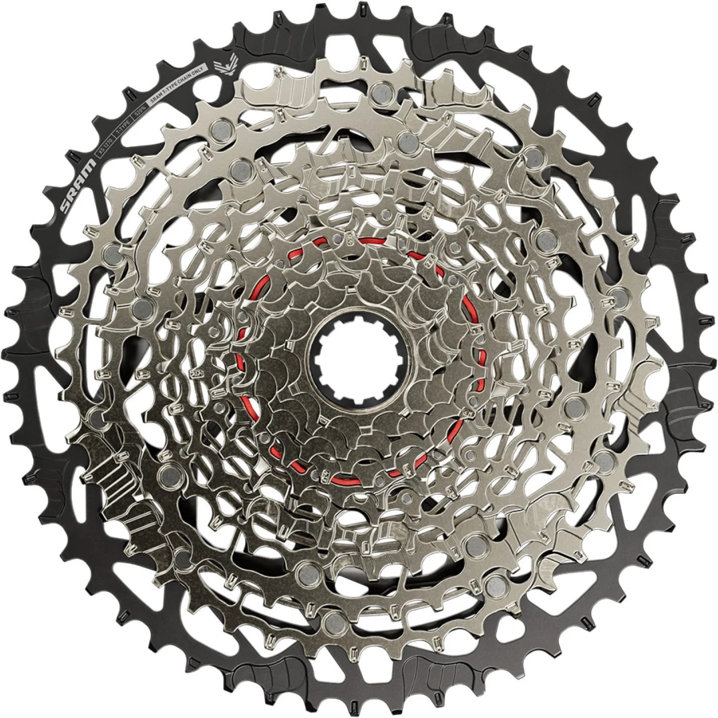 SRAM XS-1270 Transmission Kassette 12-fach silber silber/schwarz