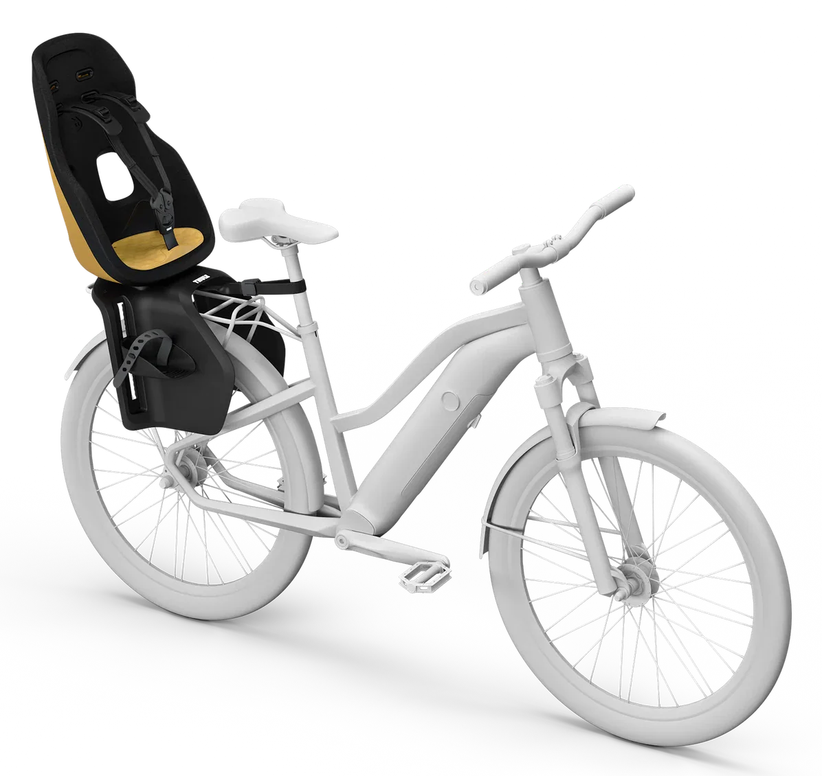 Thule Yepp Nexxt 2 Maxi Kindersitz Gepäckträger-Montage Burnished Yellow - Image 4