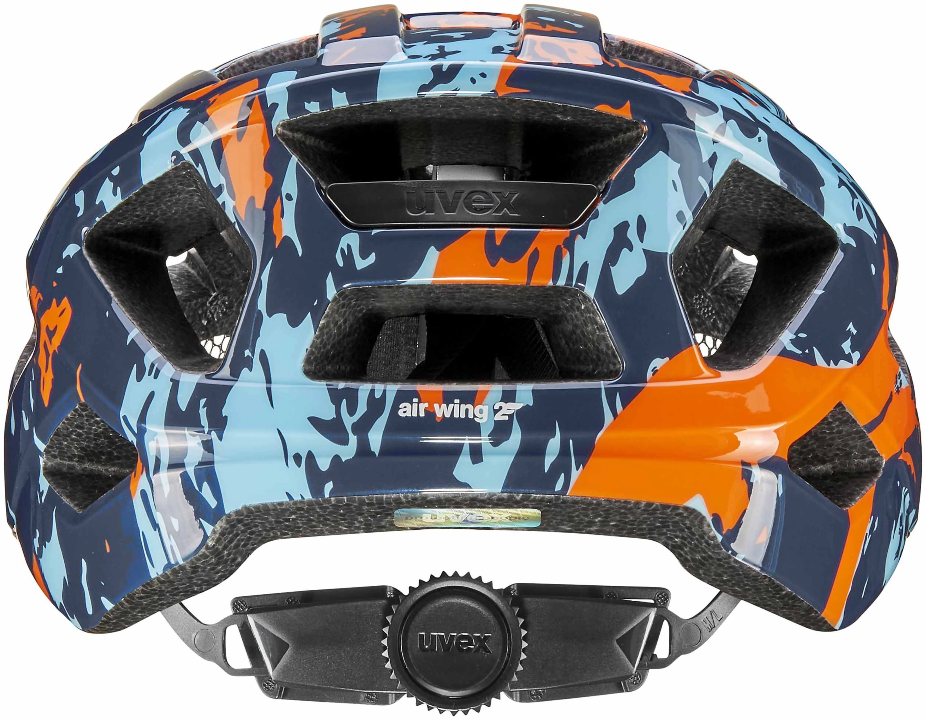 uvex Air Wing 2 Kinderhelm Papaya-Bubble Blue - Image 3