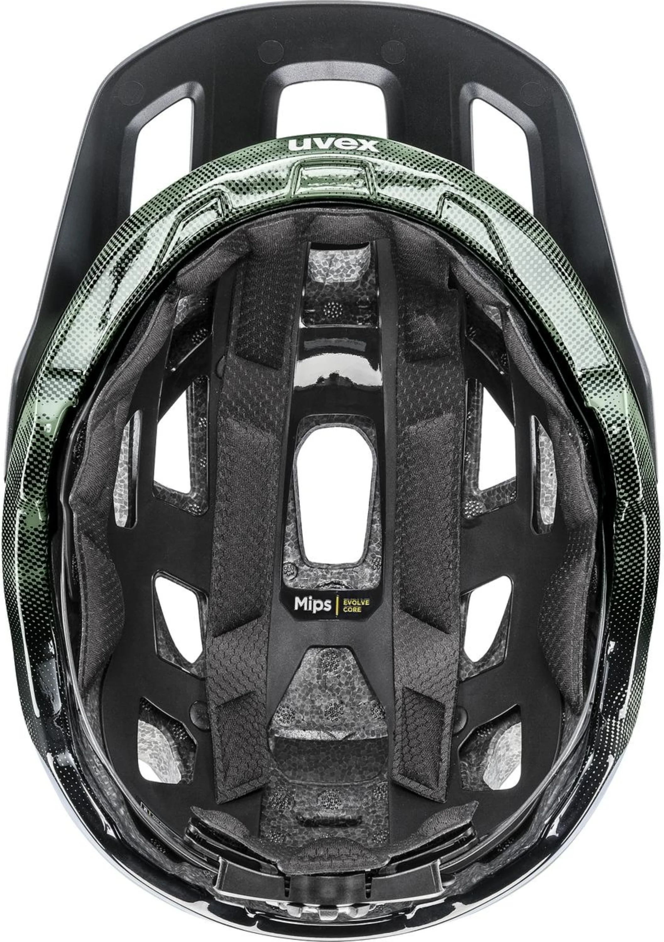 uvex React Mips MTB-Helm Moss Green-Black Matt - Image 4