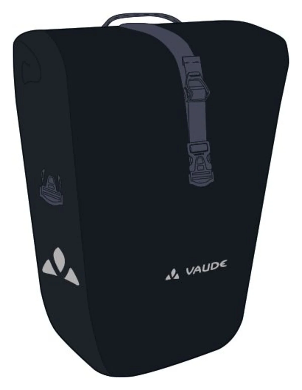VAUDE Aqua Back Gepäckträgertasche Single schwarz - Image 4
