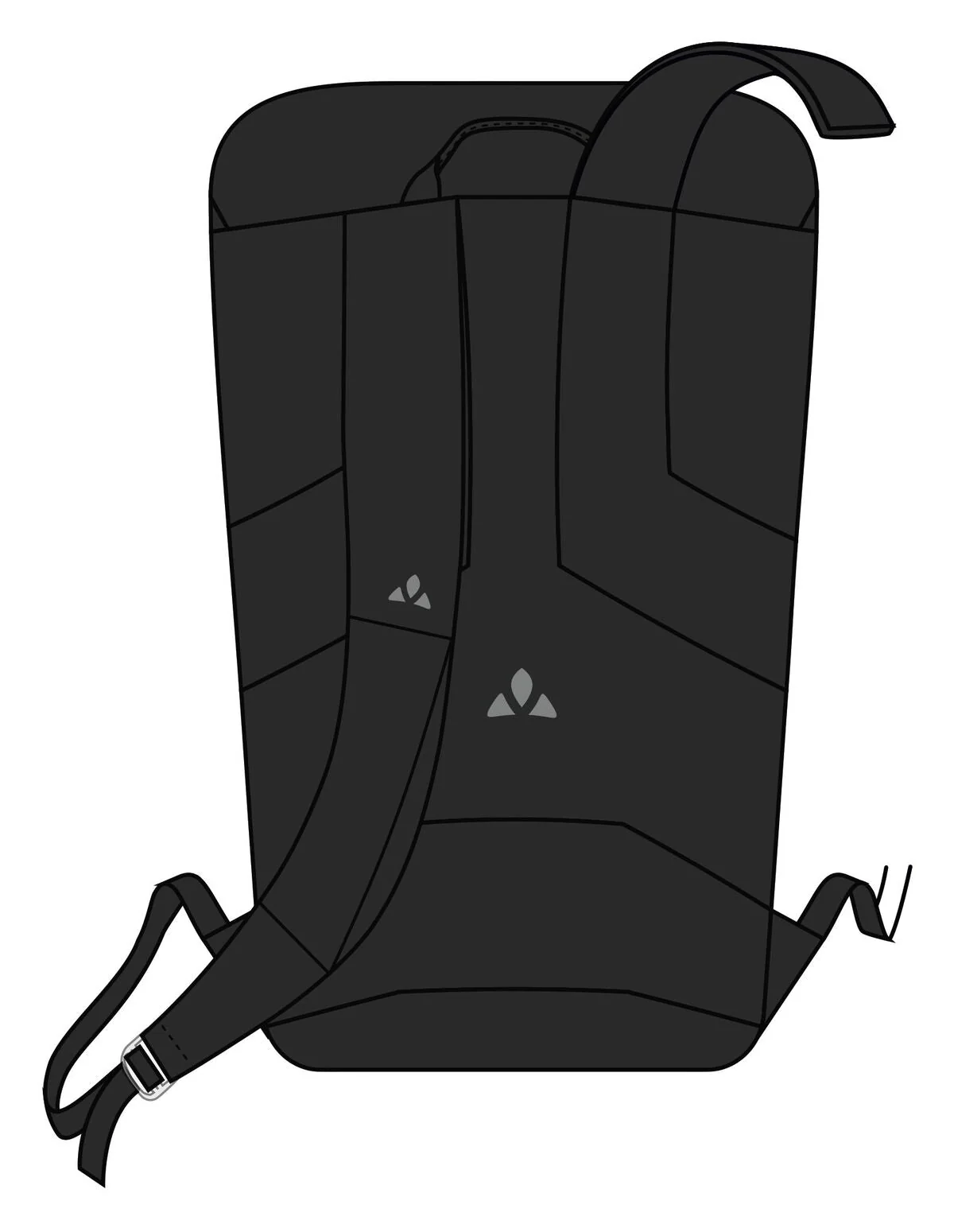 VAUDE Cycle 28 II 2in1 Fahrradtasche und -rucksack schwarz - Image 4