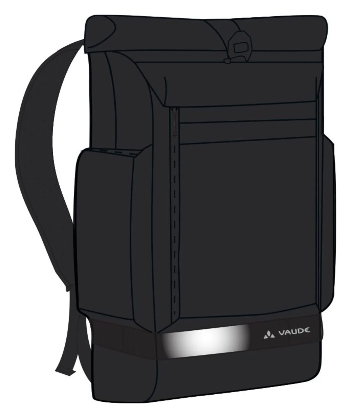 VAUDE Cyclist Pack Fahrradtasche schwarz - Image 12
