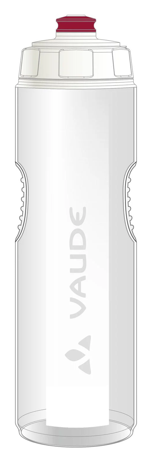 VAUDE Fahrradflasche 750ml transparent - Image 3