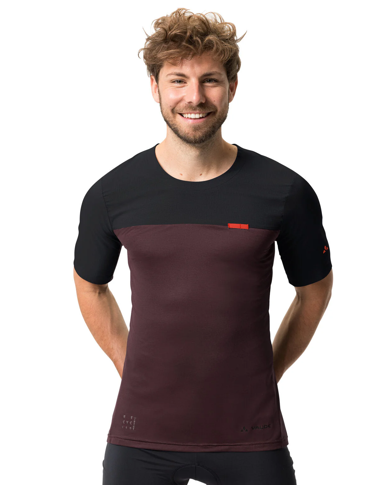 VAUDE Kuro II Kurzarm Shirt Herren rot/schwarz - Image 3