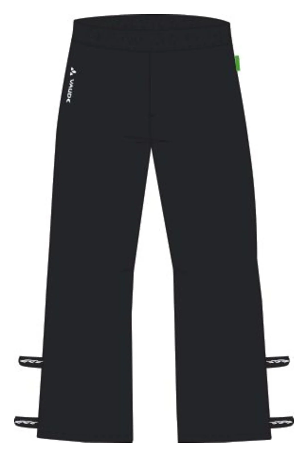 VAUDE M's Fluid Full-Zip Rain Pants II Herren schwarz - Image 7
