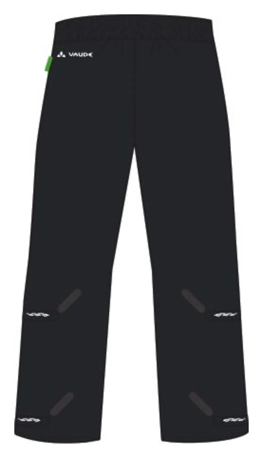 VAUDE M's Fluid Full-Zip Rain Pants II Herren schwarz - Image 8