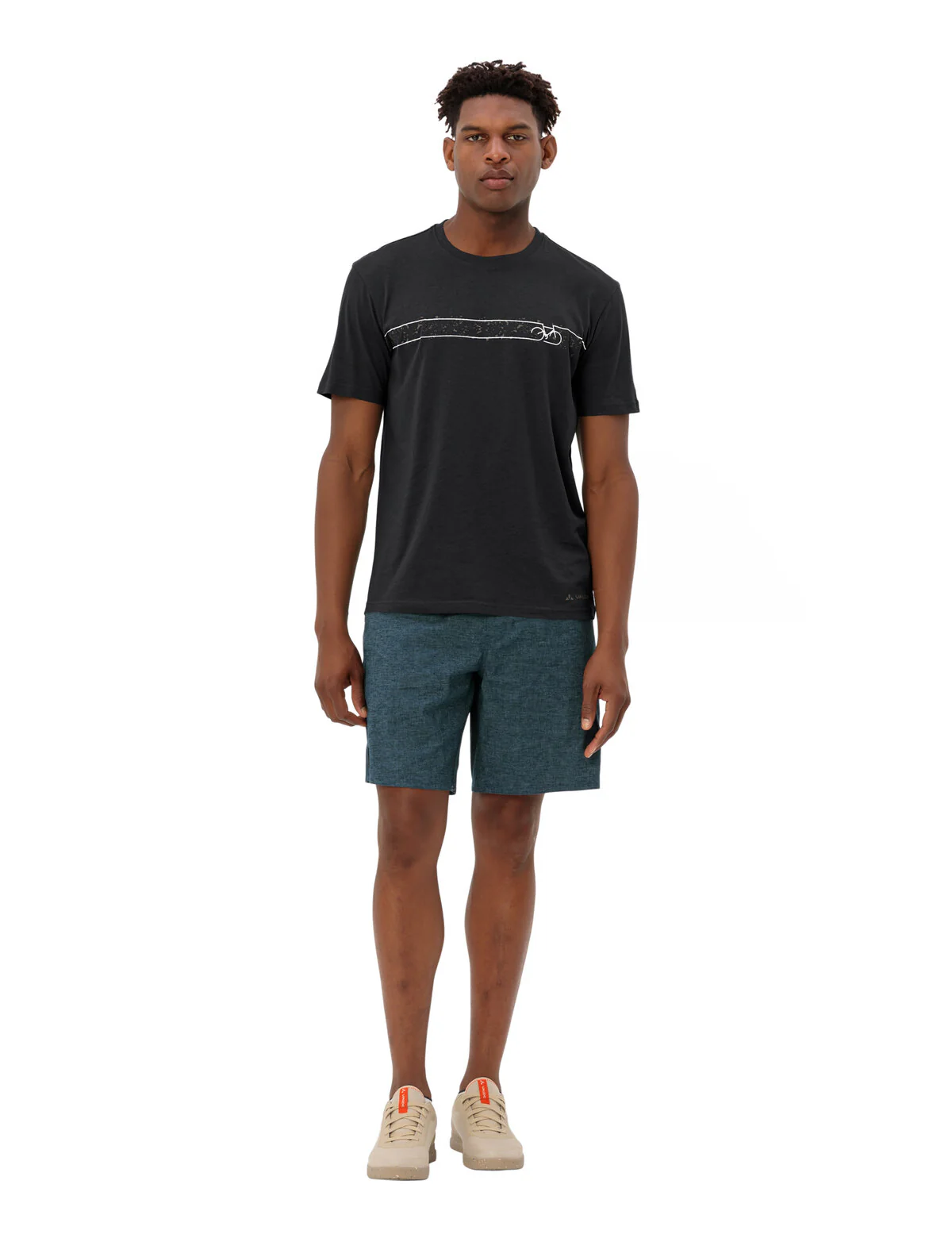 VAUDE Men's Cyclist T-Shirt V black/black - Image 6