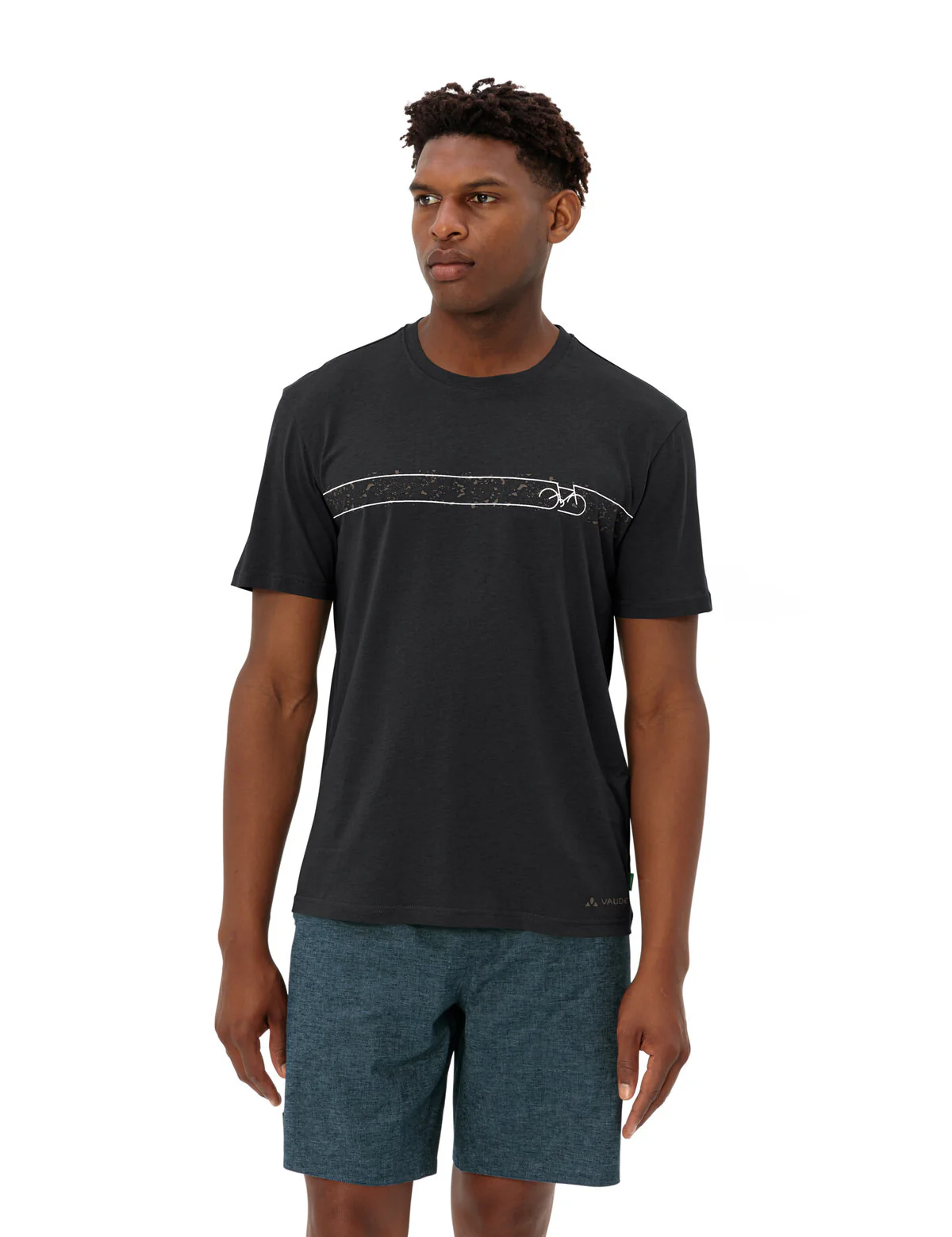 VAUDE Men's Cyclist T-Shirt V black/black - Image 7