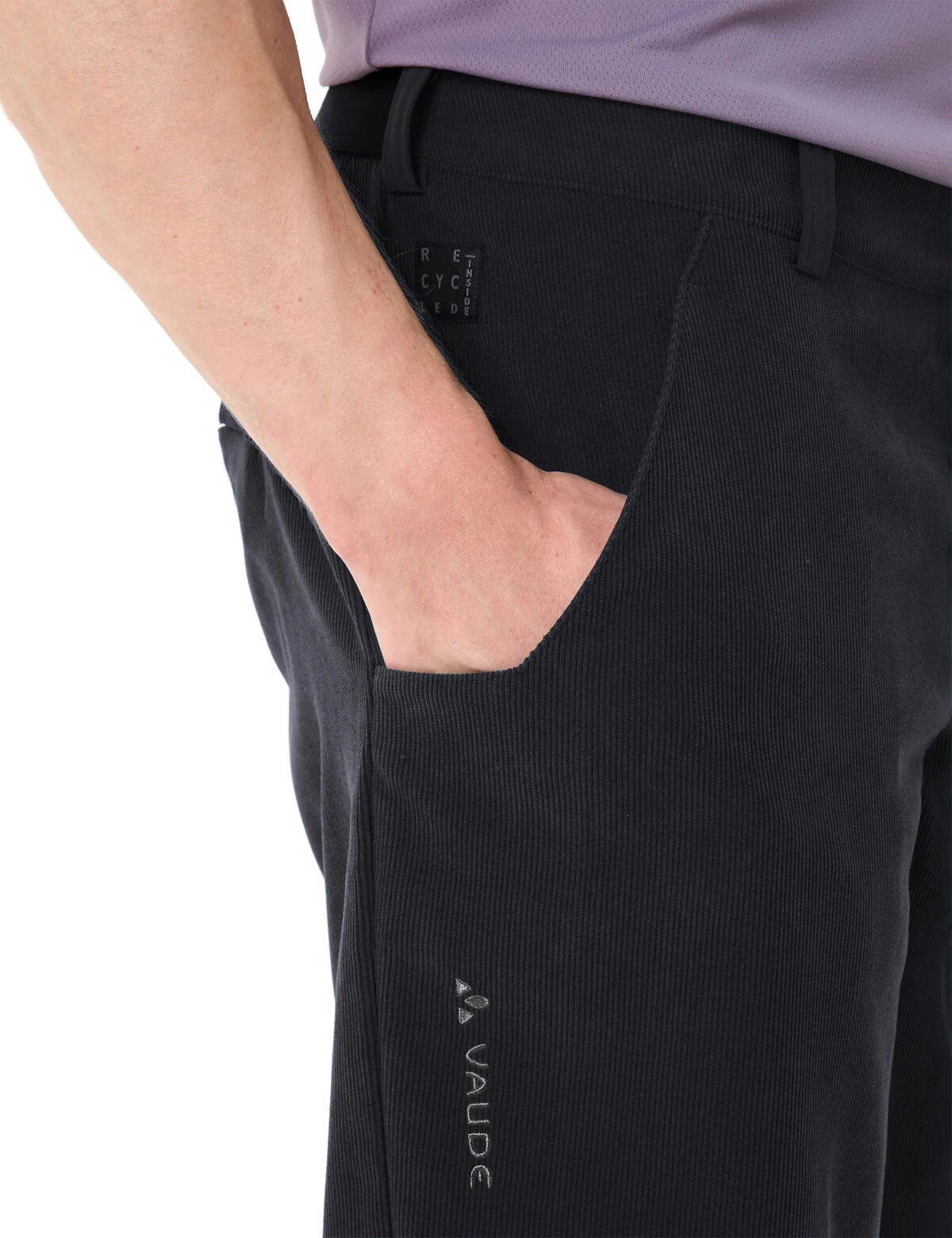 VAUDE Men's Loamer Base Cord Shorts black - Image 5