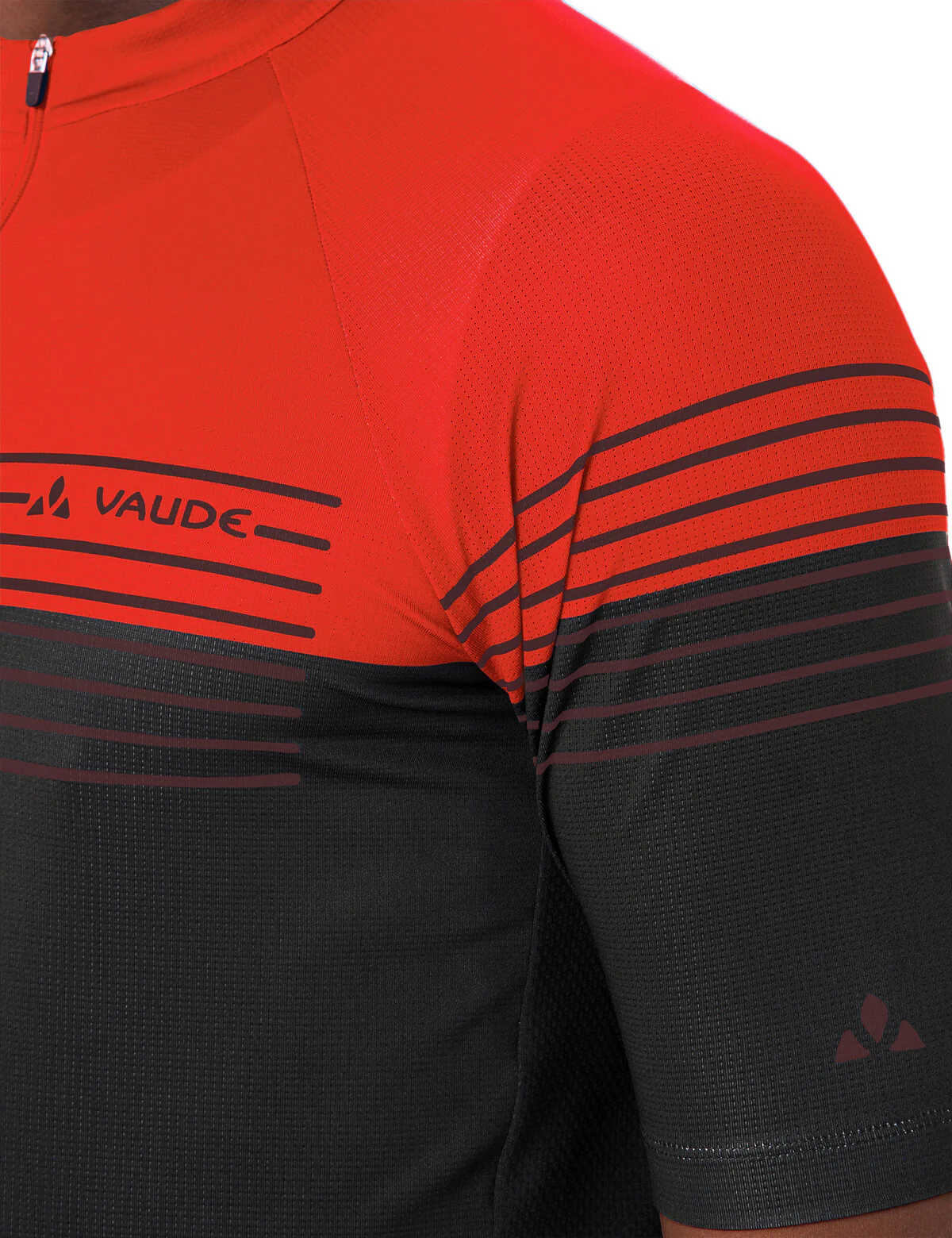 VAUDE Men's Posta HZ Tricot II glowing red - Image 4