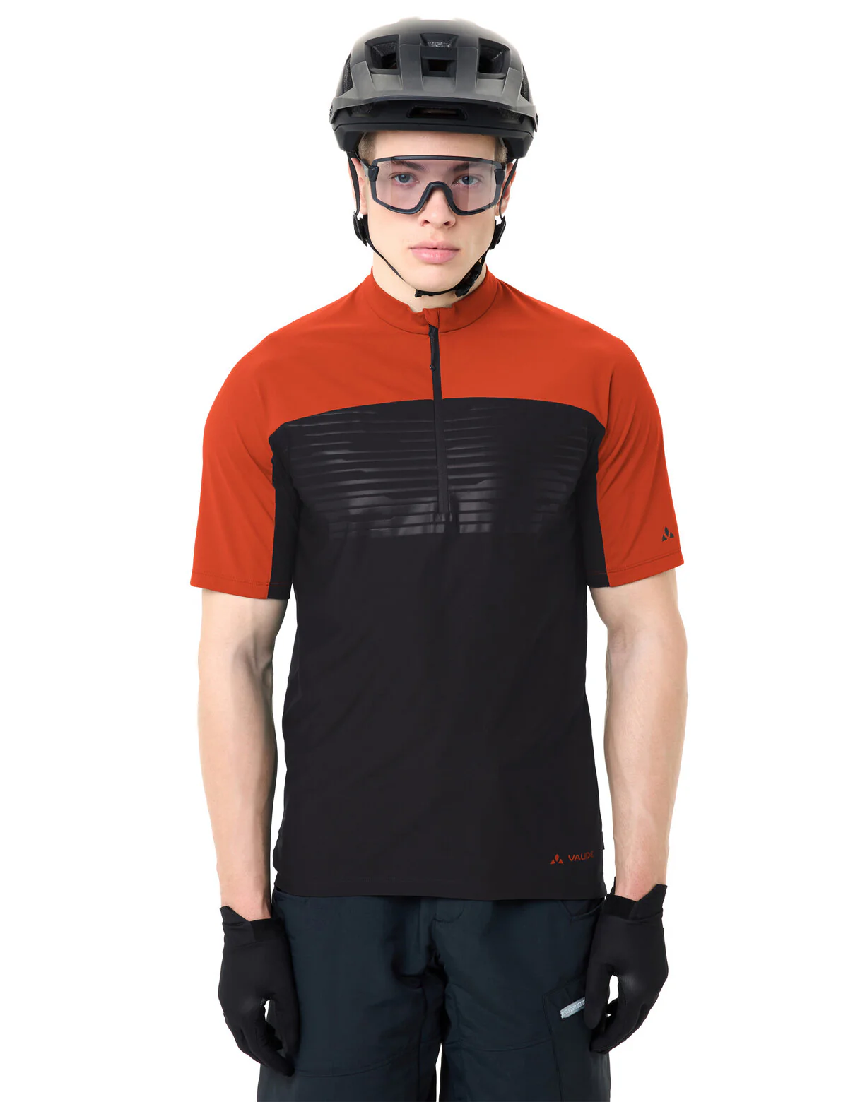 VAUDE Men's Qimsa Pro HZ Shirt glowing red - Image 6