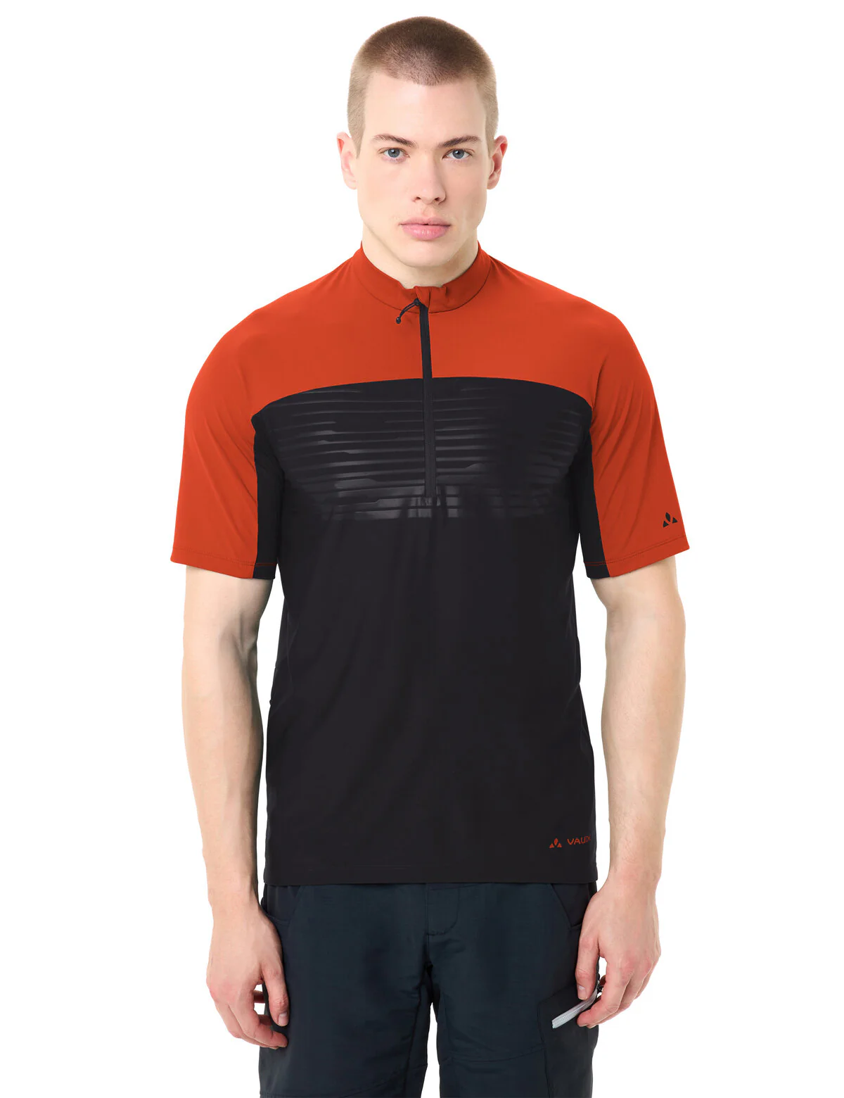 VAUDE Men's Qimsa Pro HZ Shirt glowing red - Image 7