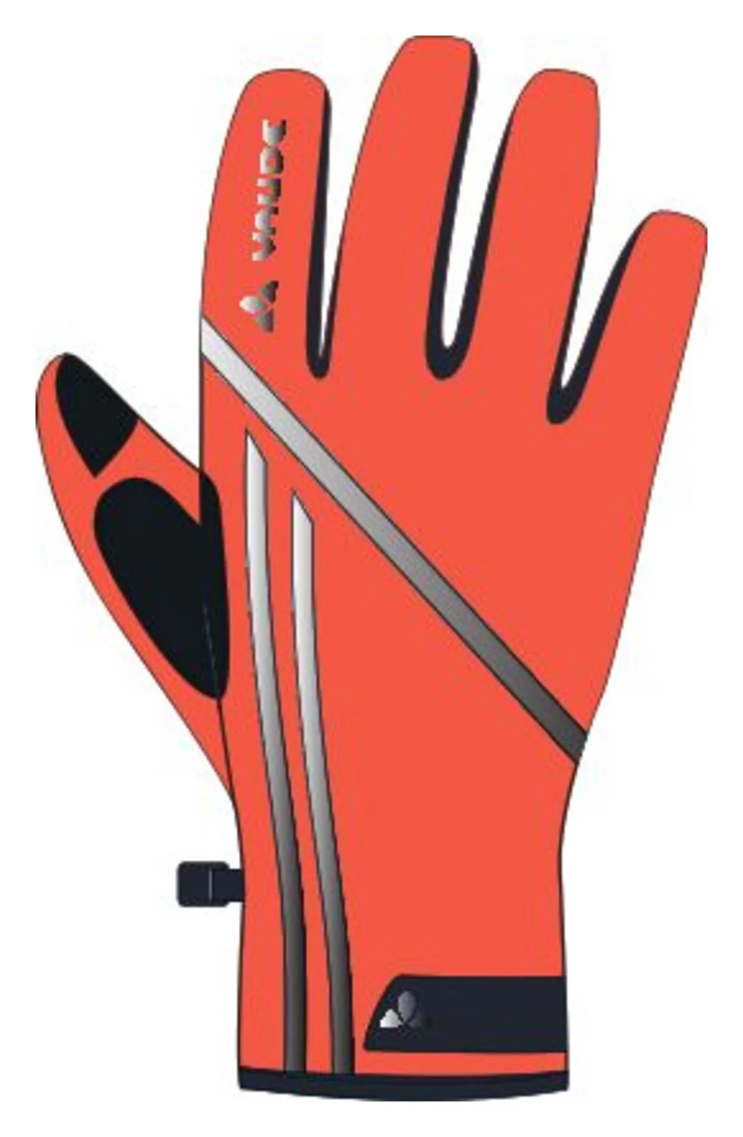 VAUDE Posta Warm Gloves neon orange - Image 4