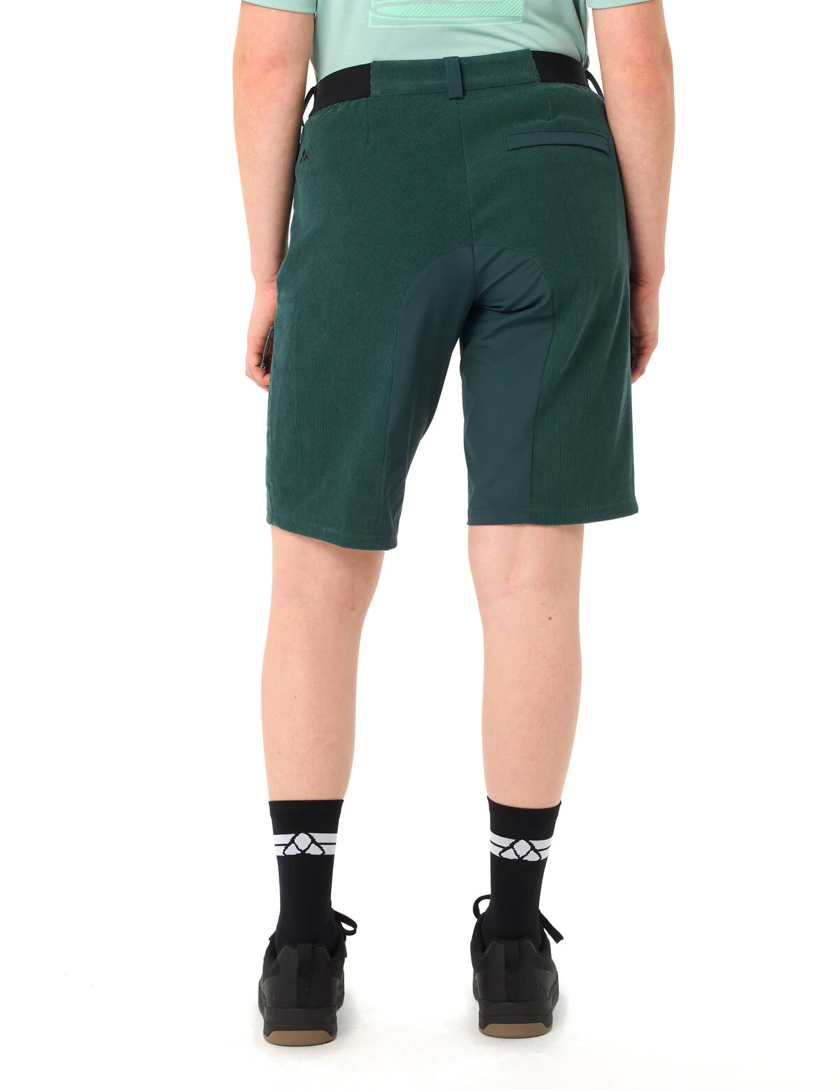 VAUDE Women's Loamer Base Cord Shorts deep pond - Image 3