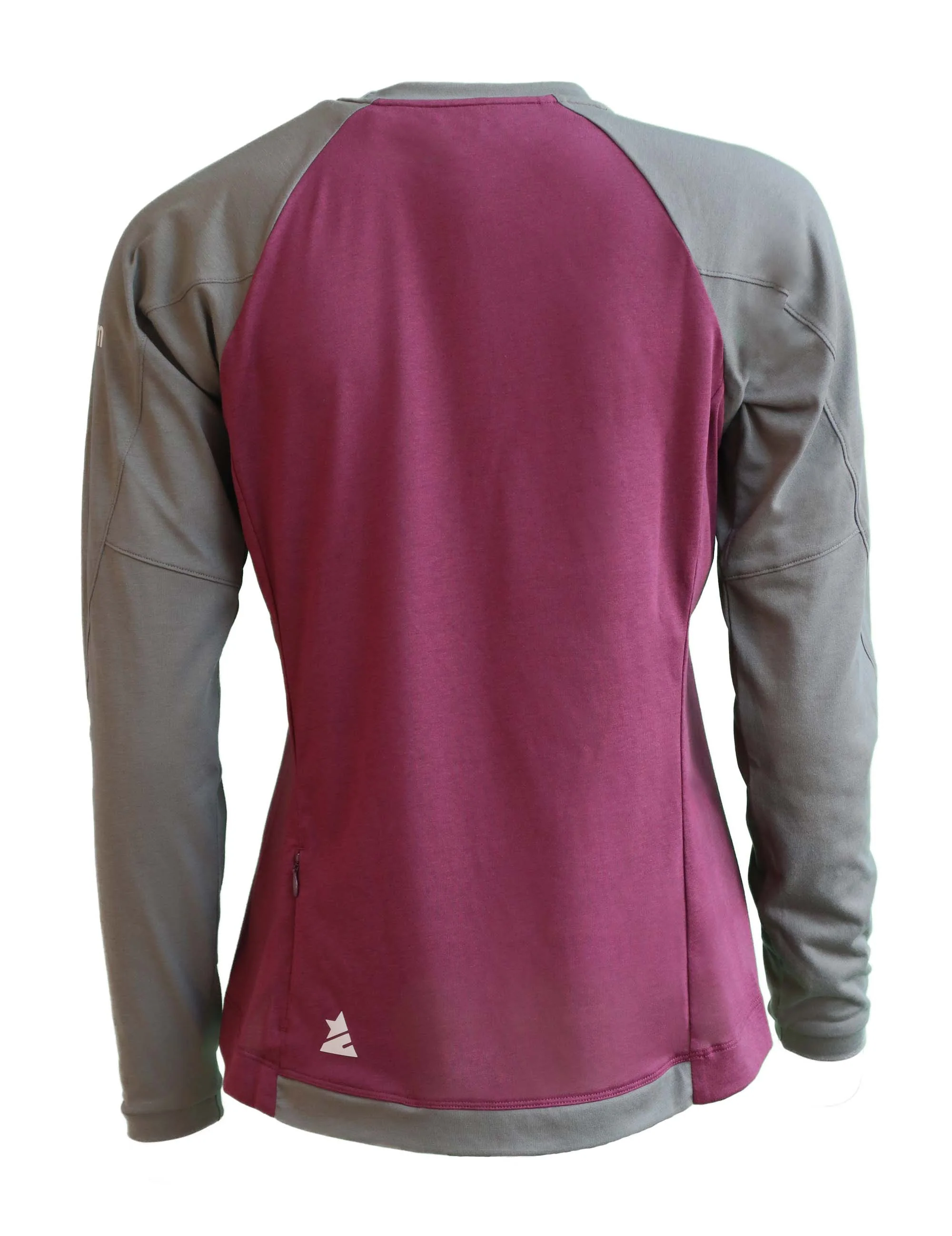 Zimtstern PureFlowz Shirt LS Wmns Windsor Wine/Dusty Olive - Image 2